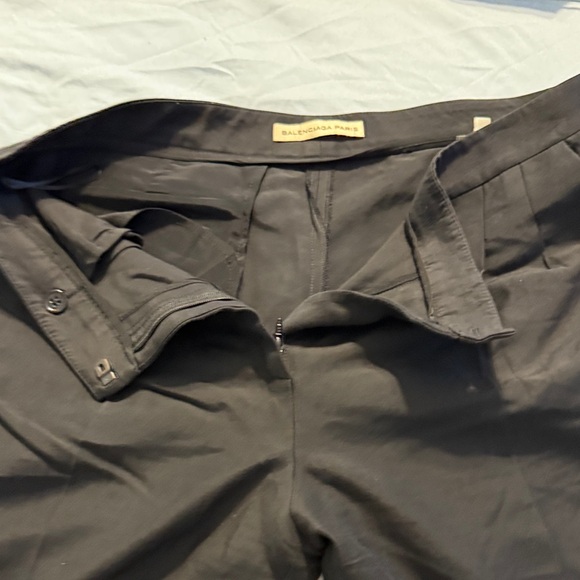 Balenciaga Pants - Balenciaga Black High-Waist Tailored Trousers
